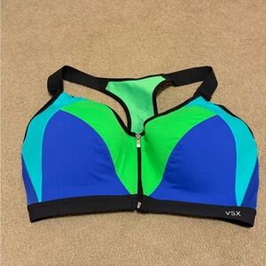 VSX Vibrant Blue and Green Sports Bra